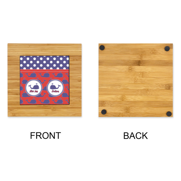 Whale Bamboo Trivet with 6" Tile - APPROVAL