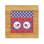 Whale Bamboo Trivet with Ceramic Tile Insert (Personalized)