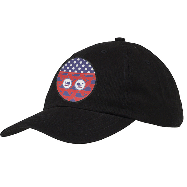 Custom Whale Baseball Cap - Black (Personalized)