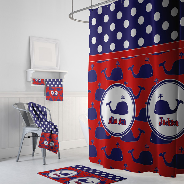 Whale Bath Towel Sets - 3-piece - In Context