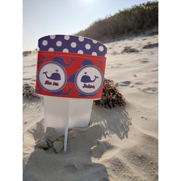 Whale Beach Spiker white on beach with sand