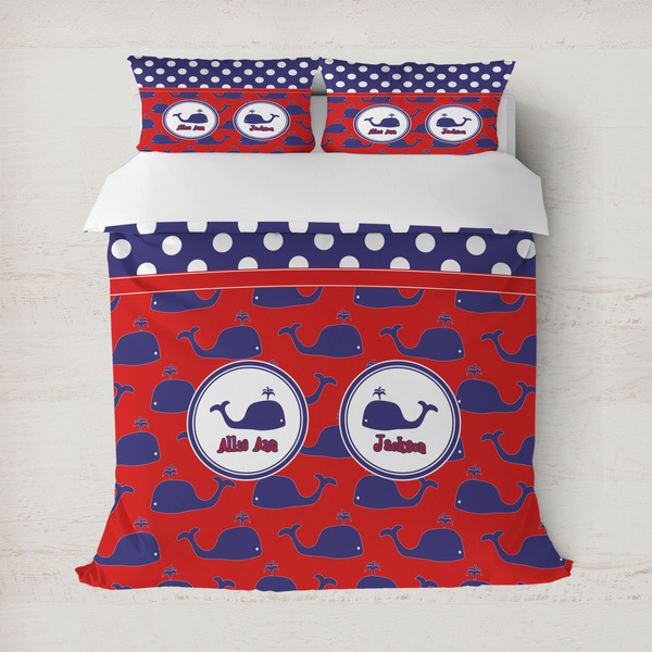 Custom Whale Duvet Cover (Personalized)