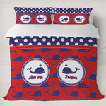 Whale Duvet Cover Set - King (Personalized)