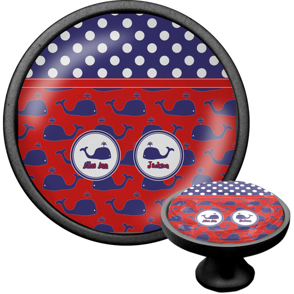 Custom Whale Cabinet Knob (Black) (Personalized)