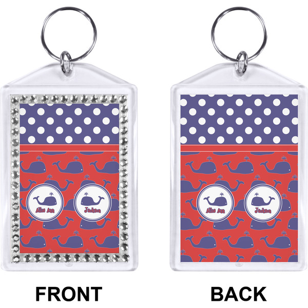 Whale Bling Keychain (Front + Back)