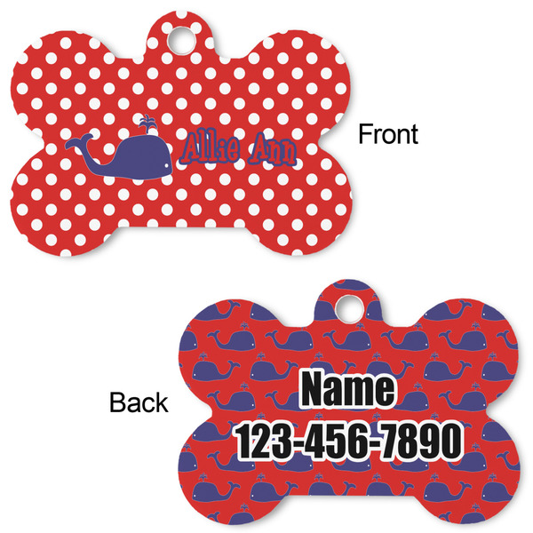 Whale Bone Shaped Dog ID Tag - Large - Approval