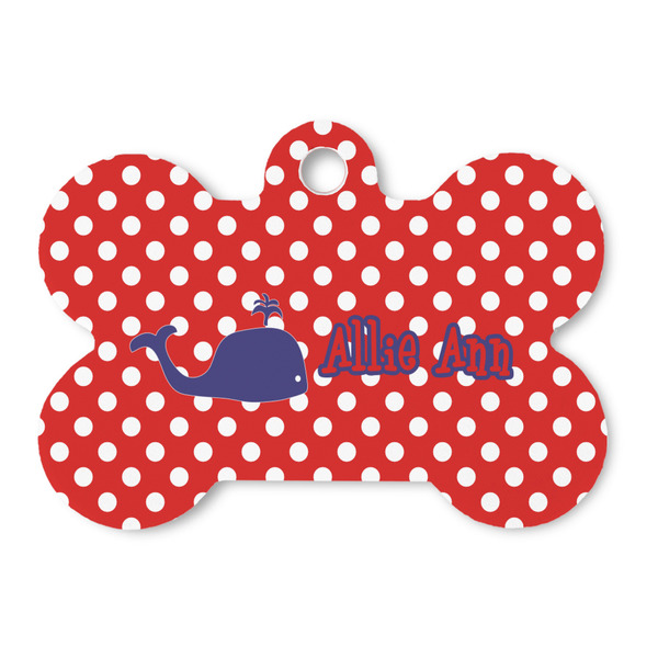Custom Whale Bone Shaped Dog ID Tag (Personalized)