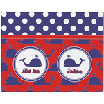 Whale Woven Fabric Placemat - Twill w/ Name or Text