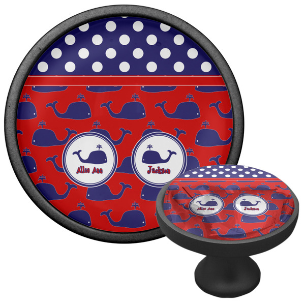 Whale Cabinet Knob - Black - Multi Angle