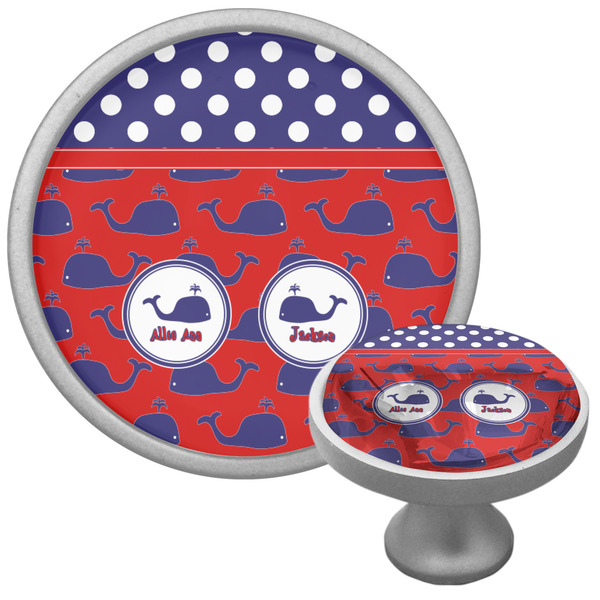 Whale Cabinet Knob - Nickel - Multi Angle