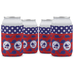 Whale Can Cooler (12 oz) - Set of 4 w/ Name or Text