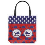 Whale Canvas Tote Bag - Medium - 16"x16" (Personalized)