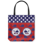 Whale Canvas Tote Bag - Large - 18"x18" (Personalized)