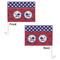 Whale Car Flag - 11" x 8" - Front & Back View