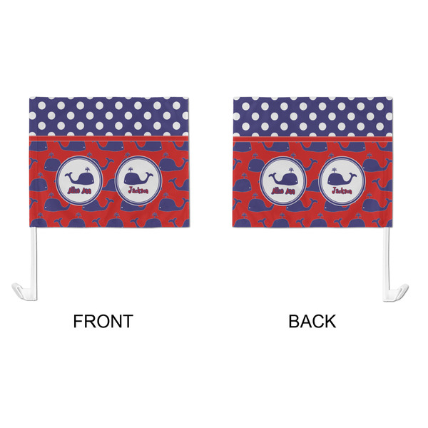 Whale Car Flag - Large - APPROVAL