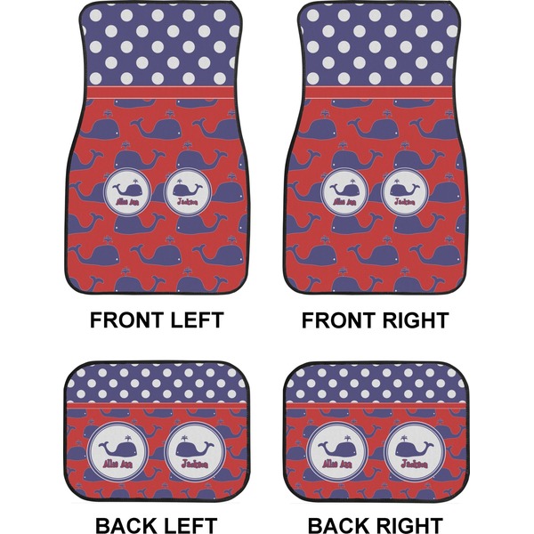 Whale Car Floor Mats Set (2F + 2B)