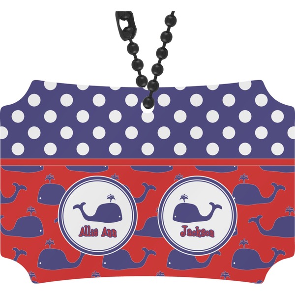 Custom Whale Rear View Mirror Ornament (Personalized)