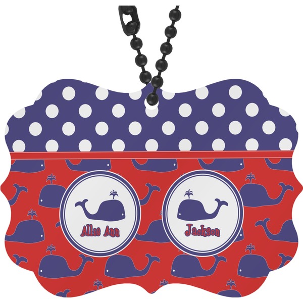 Custom Whale Rear View Mirror Charm (Personalized)