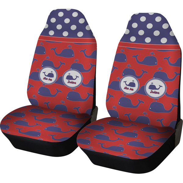 Custom Whale Car Seat Covers (Set of Two) (Personalized)