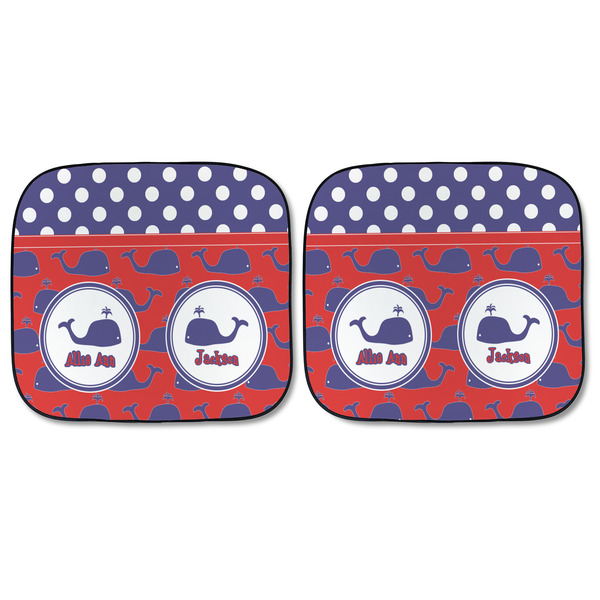 Whale Car Sun Shades - FRONT