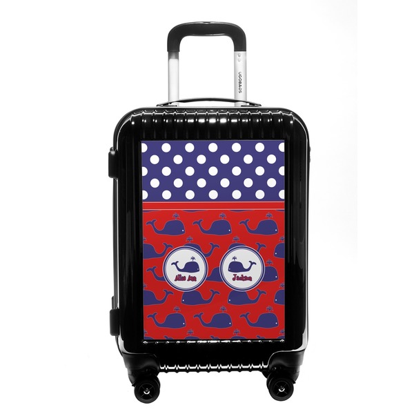 Custom Whale Carry On Hard Shell Suitcase (Personalized)