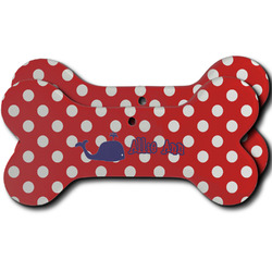 Whale Ceramic Dog Ornament - Front & Back w/ Name or Text