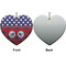 Whale Ceramic Flat Ornament - Heart Front & Back (APPROVAL)