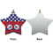 Whale Ceramic Flat Ornament - Star Front & Back (APPROVAL)