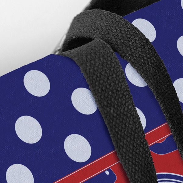 Whale Closeup of Tote w/Black Handles