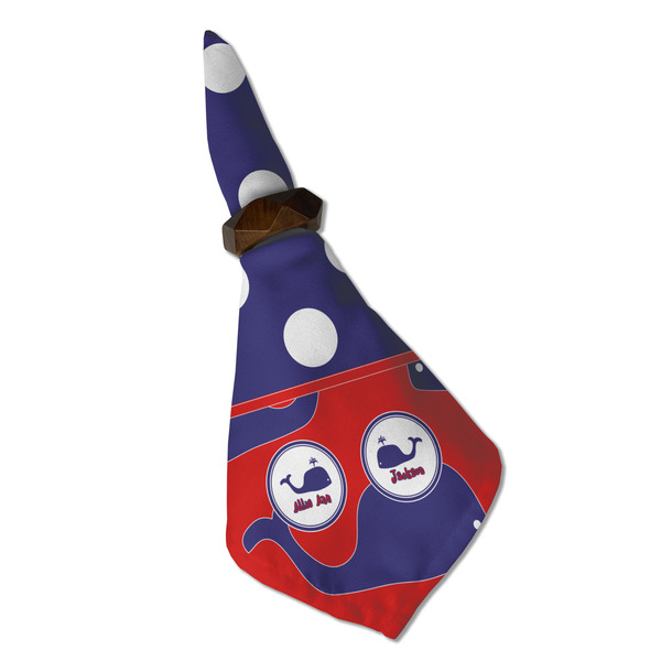 Whale Cloth Napkins - Personalized Dinner (Folded in Ring) (MAIN)