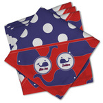 Whale Cloth Cocktail Napkins - Set of 4 w/ Name or Text