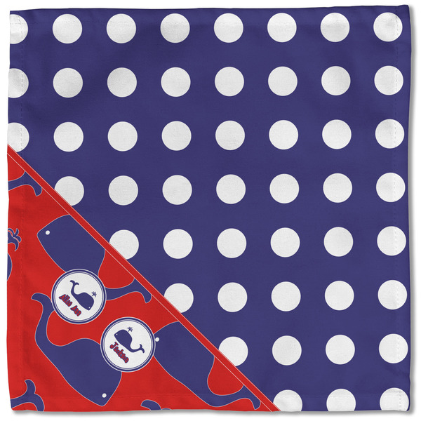 Whale Cloth Napkins - Personalized Lunch (Single Full Open)