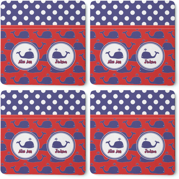 Whale Coaster Rubber Back - Apvl