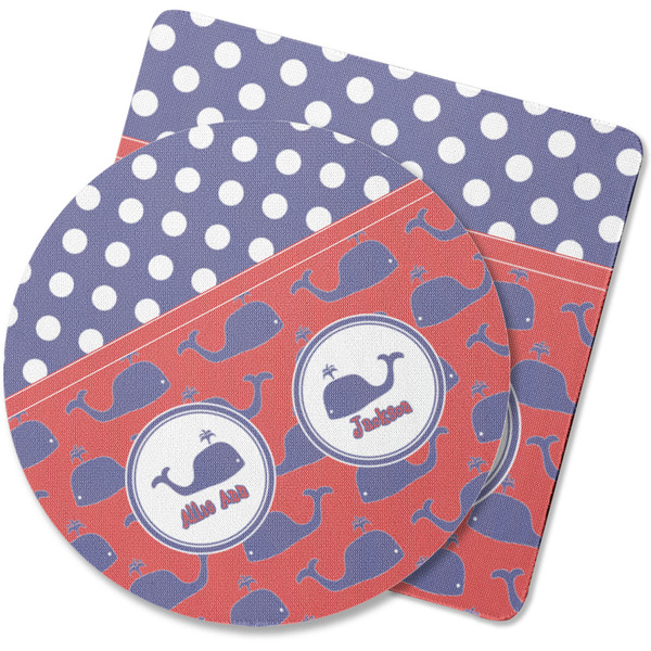 Custom Whale Rubber Backed Coaster (Personalized)