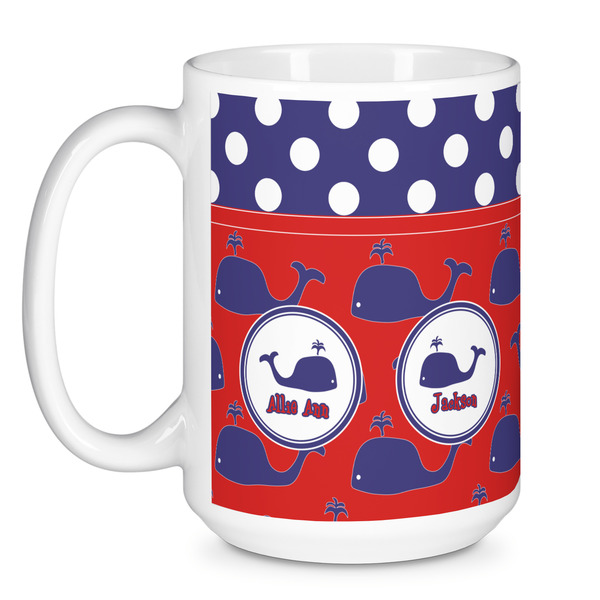 Whale Coffee Mug - 15 oz - White