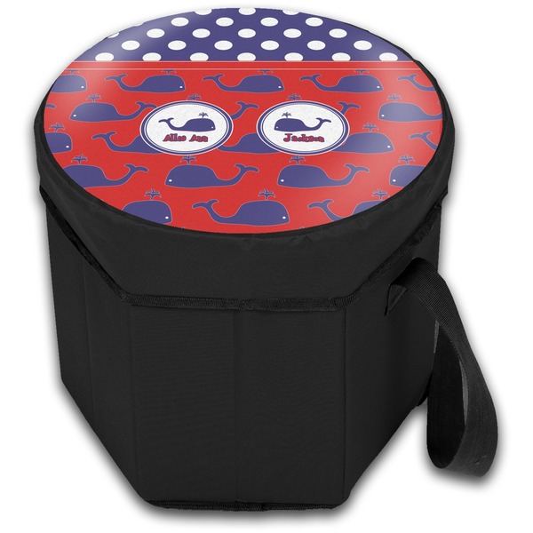 Whale Collapsible Personalized Cooler & Seat (Closed)