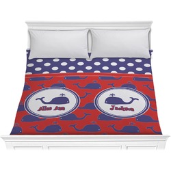 Whale Comforter - King (Personalized)