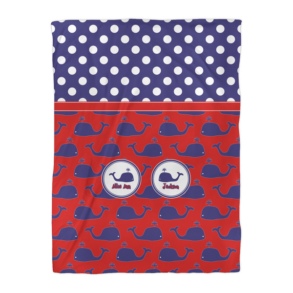 Whale Comforter - Twin XL - Front