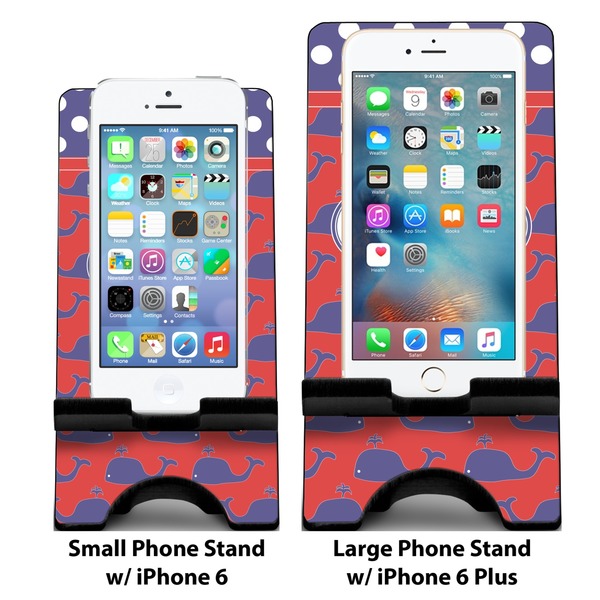 Whale Compare Phone Stand Sizes - with iPhones