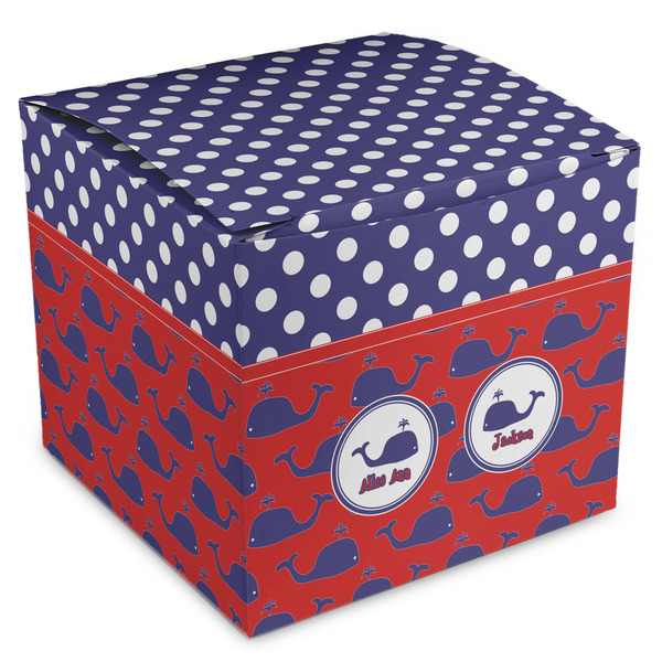 Custom Whale Cube Favor Gift Boxes (Personalized)