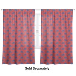 Whale Curtain Panel - Custom Size