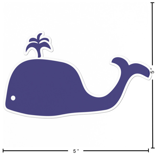 Whale Custom Shape Iron On Patches - L - APPROVAL