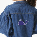 Whale Twill Iron On Patch - Custom Shape - X-Large