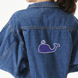 Whale Twill Iron On Patch - Custom Shape - X-Large