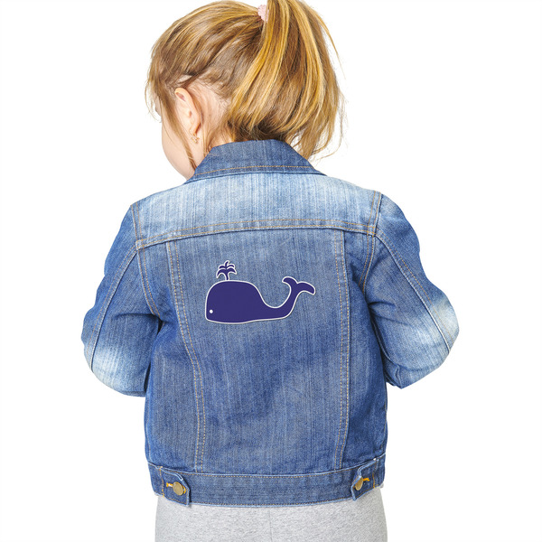 Whale Custom Shape Iron On Patches - XXL - Single - Approval