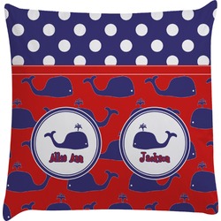 Whale Decorative Pillow Case (Personalized)
