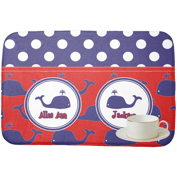 Whale Dish Drying Mat - with cup