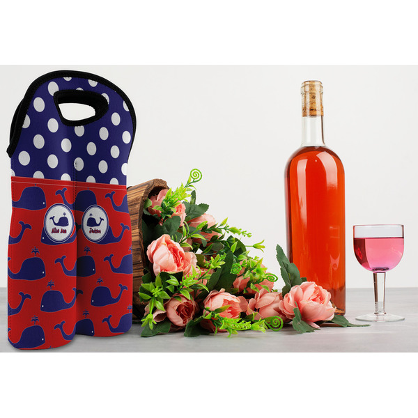Whale Double Wine Tote - LIFESTYLE (new)