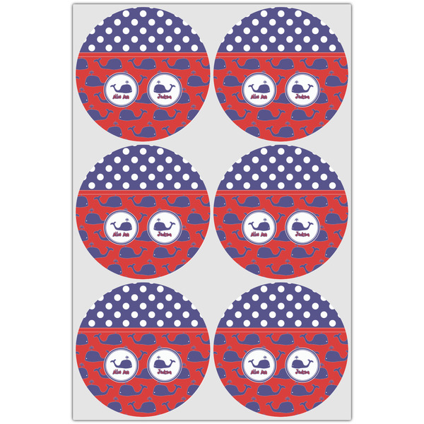 Whale Drink Topper - XLarge - Set of 6