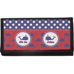 Whale Canvas Checkbook Cover (Personalized)